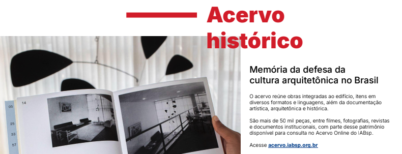 Preservação do acervo artístico, bibliográfico e arquivístico do IABsp